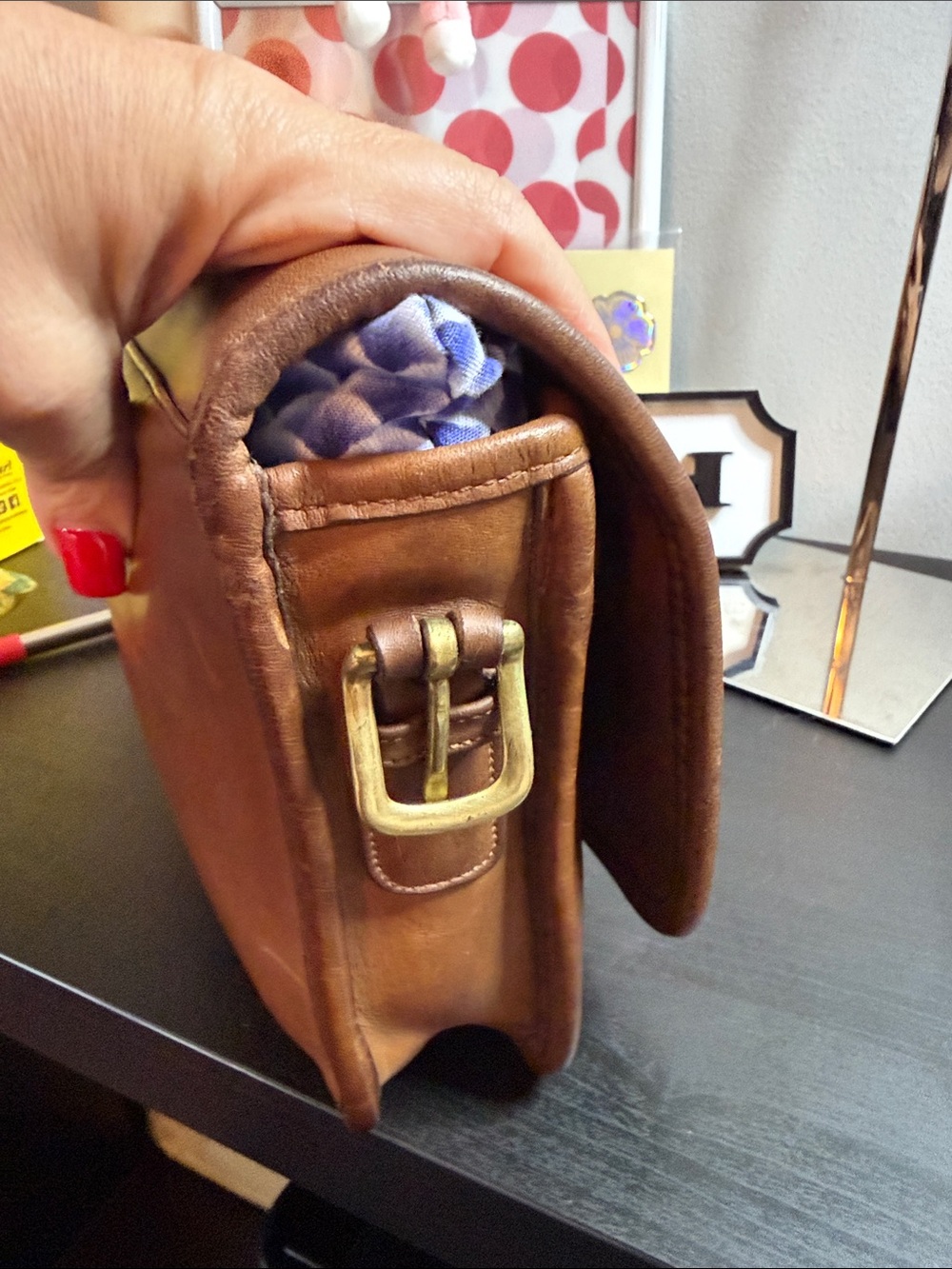 Coach Vintage 70’s Small Saddle Bag - Picture 4 of 10